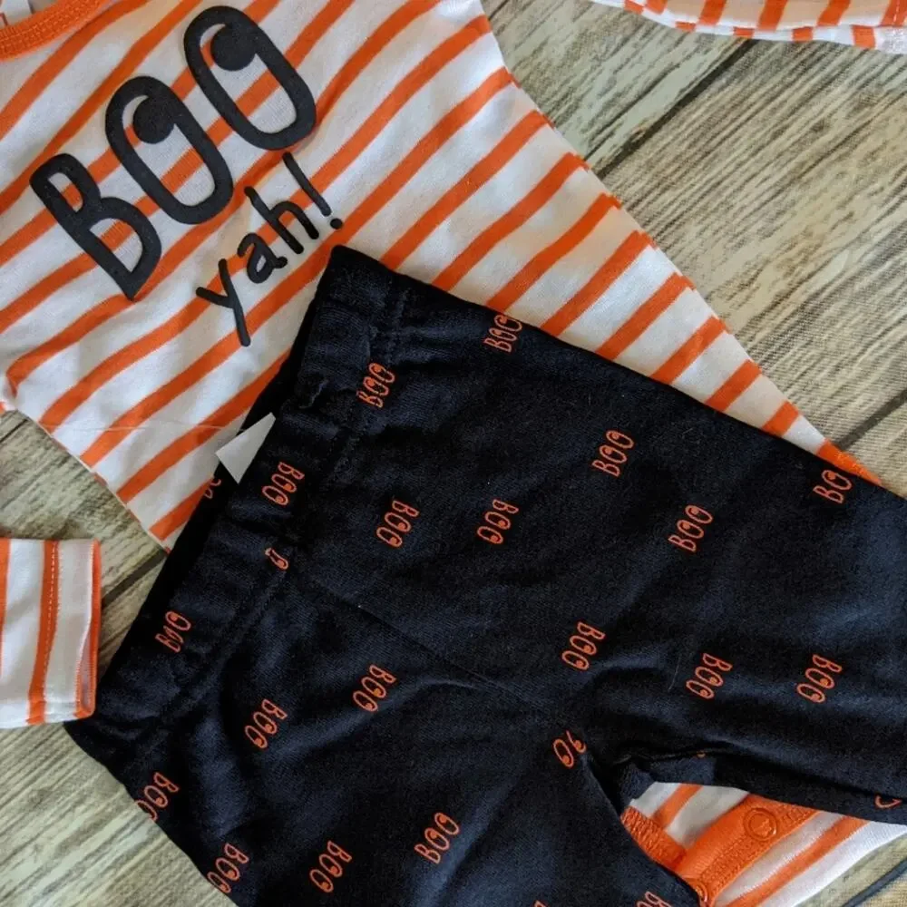 Carter's Boo Ya! 2 piece set newborn New